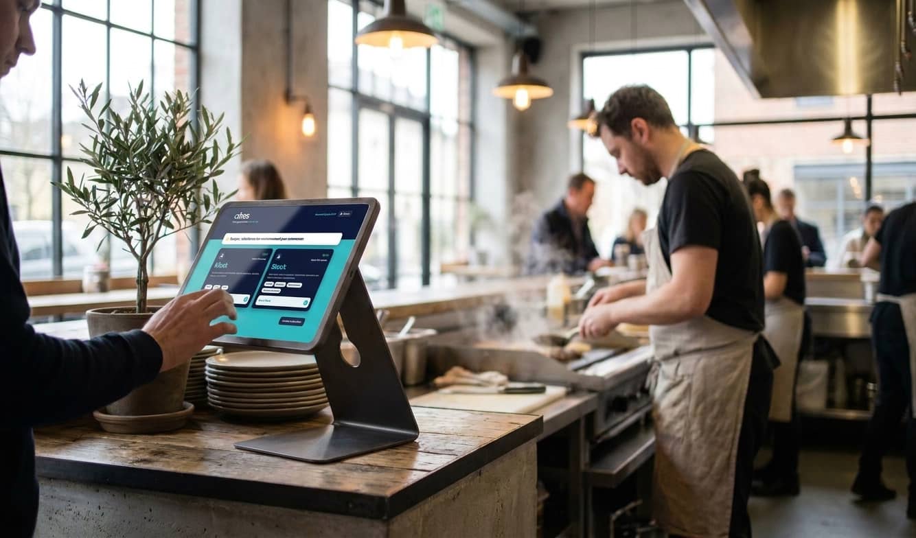 Une salle de restaurant pendant le service